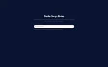 Similar Songs Finder