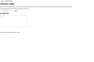 AI Music Generator (AMG)