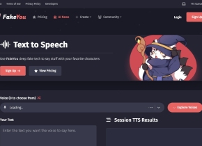 FakeYou - Deep Fake Text to Speech