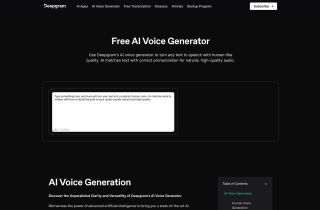 Deepgram AI Voice Generator