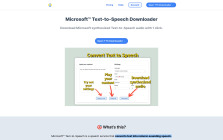 Microsoft Text-to-Speech Downloader