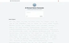Multilanguage AI Domain Name Generator