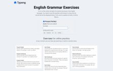 Typeng English Grammar Exercises