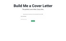 BuildMeACoverLetter