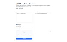 AI Cover Letter Creator