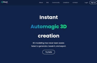 Sloyd - Generate 3D. Fast.