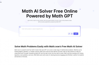 Math.now: Free Math AI Solver powered by math GPT