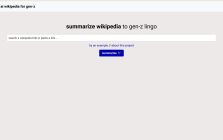 AI Wikipedia Summarizer