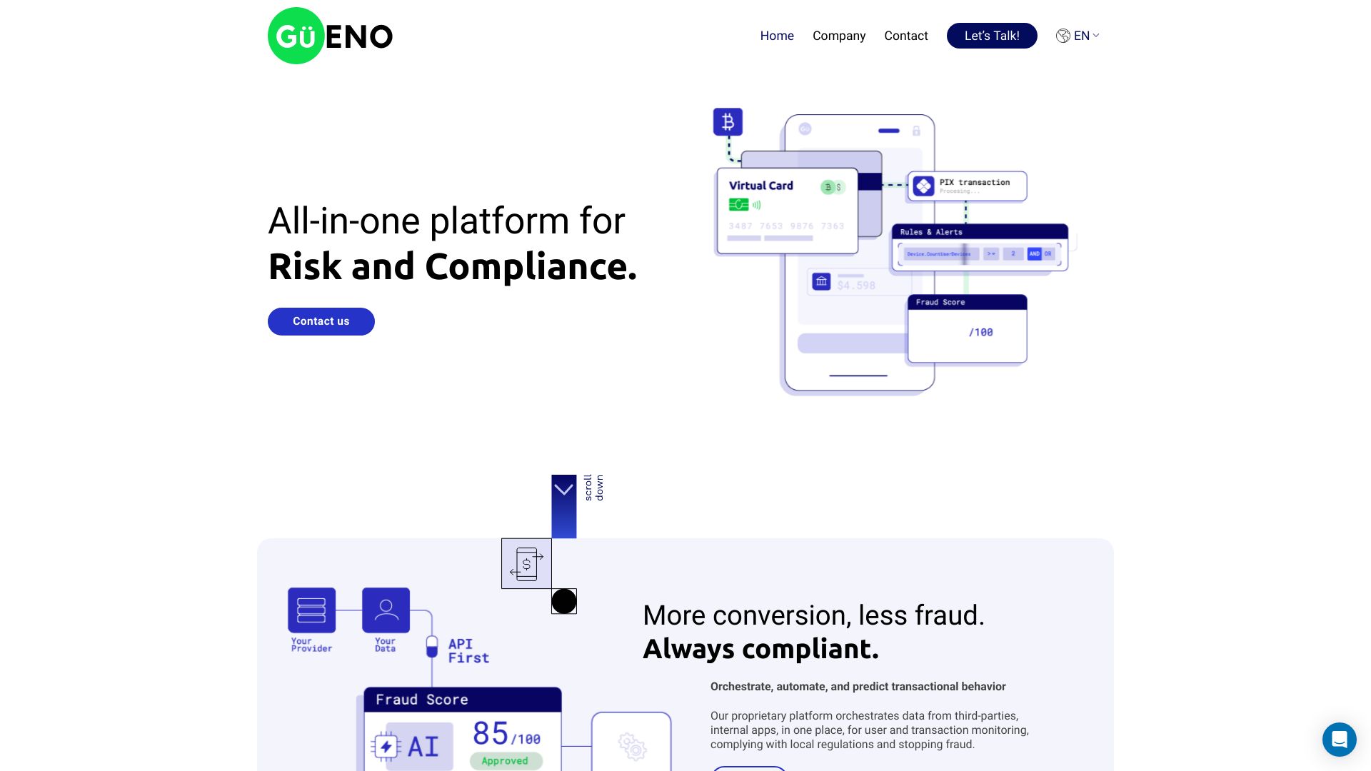 Güeno | Plataforma para Prevención de Fraude y Compliance