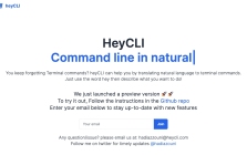 heyCLI