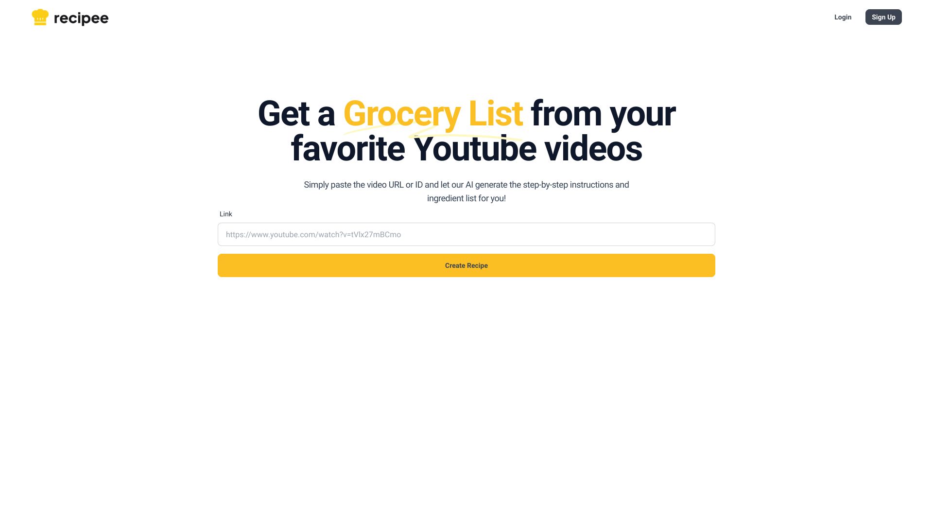 Grocery List AI