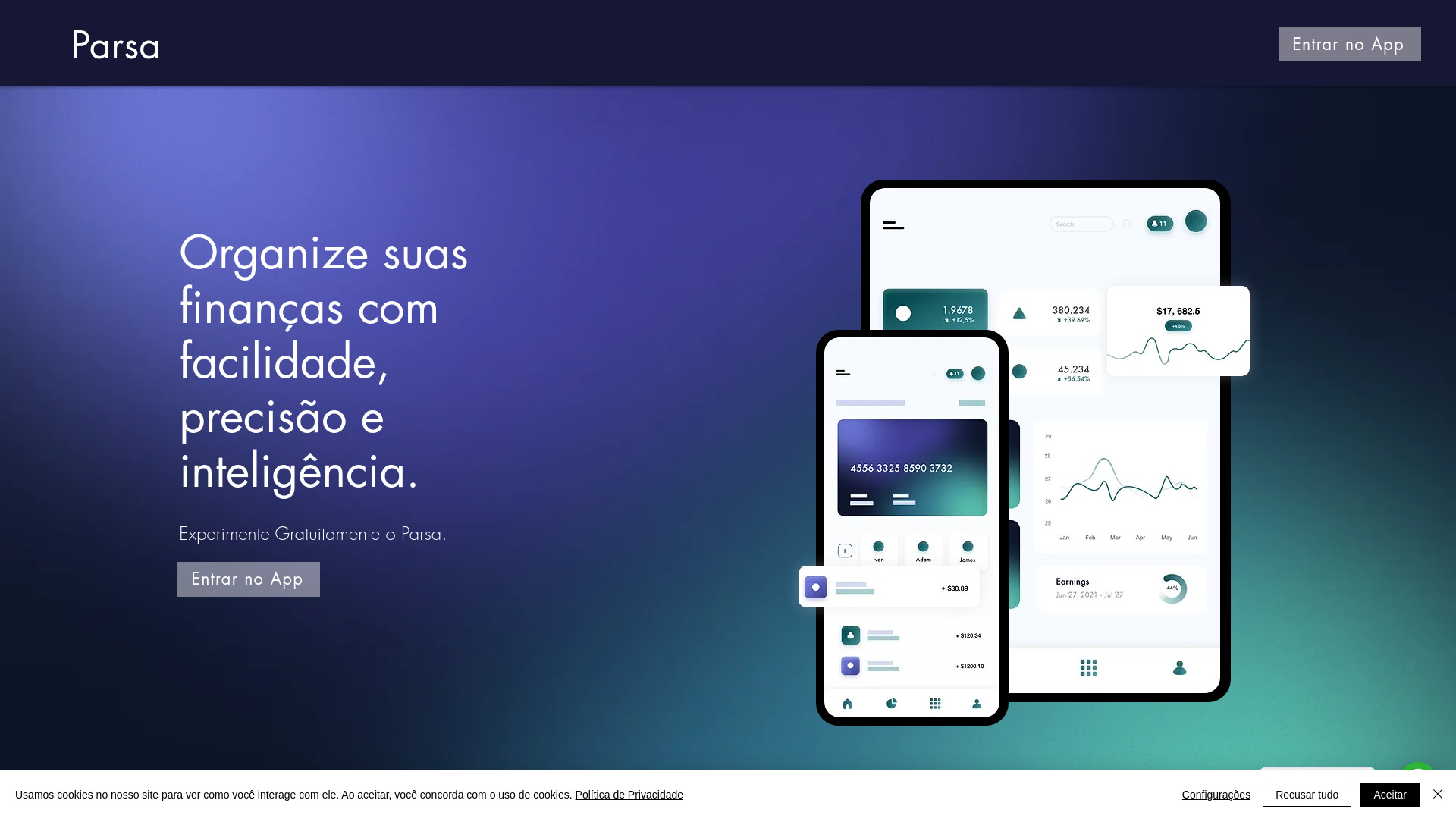 Parsa | Finan?as Pessoais no Automático