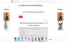 AI Subtraction Learning Helper