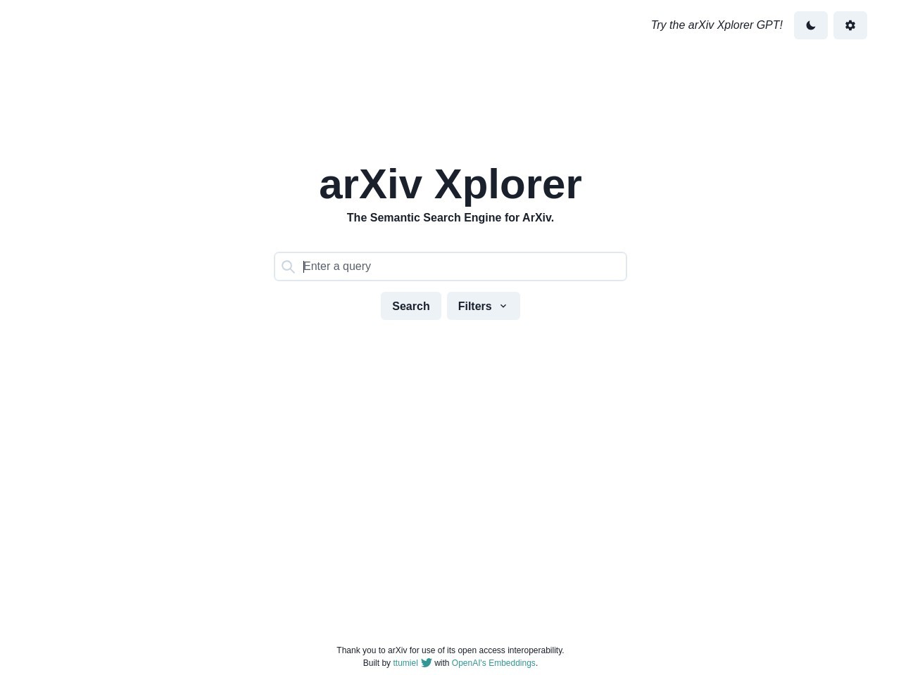 arXiv Xplorer
