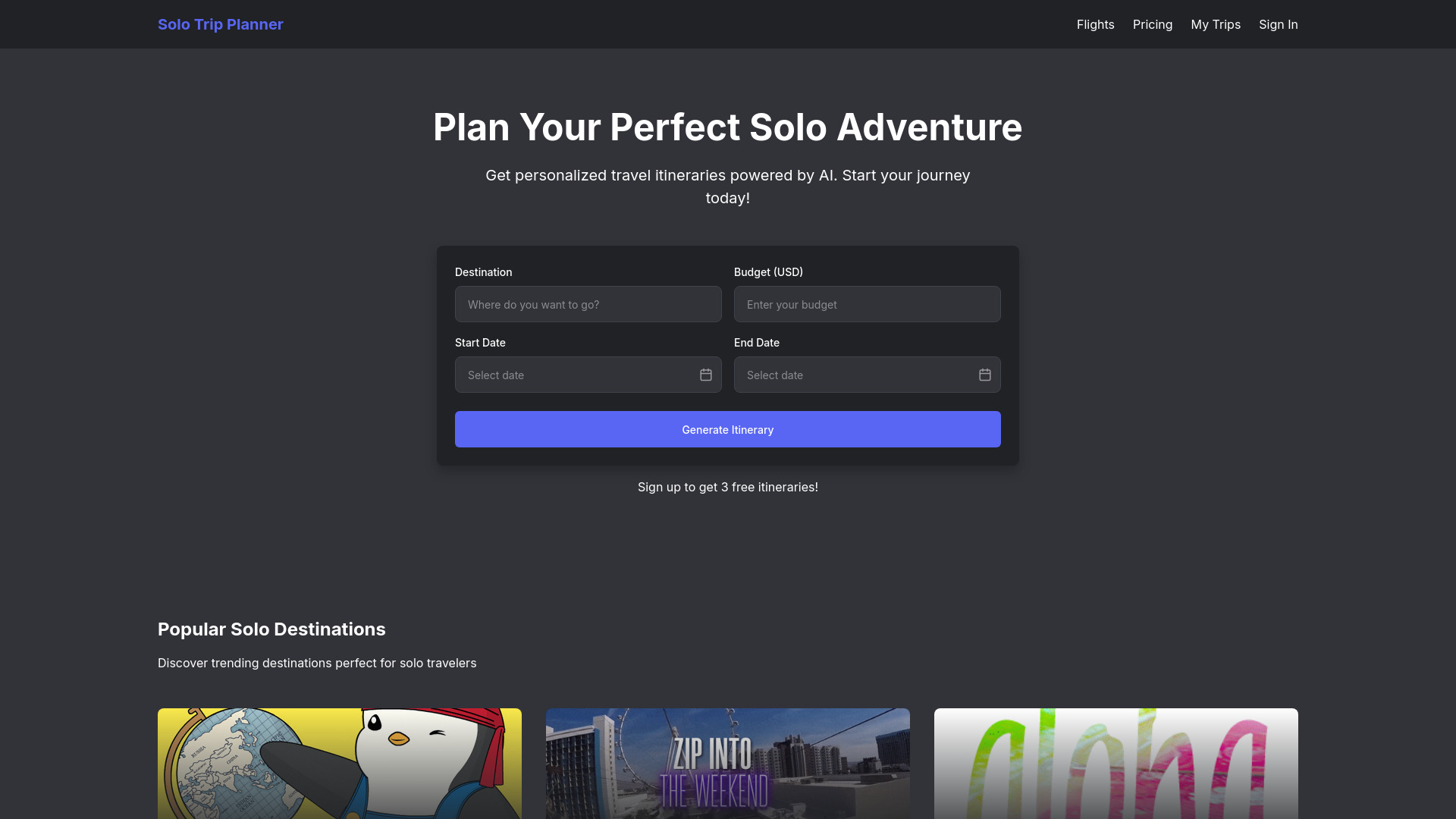 Solotripplanner.com