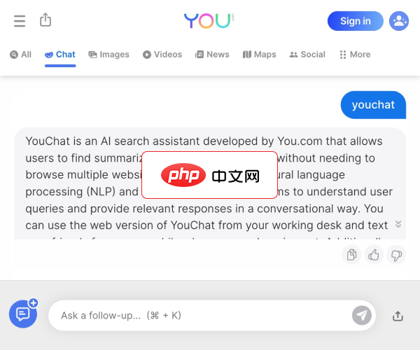 YouChat AI截图