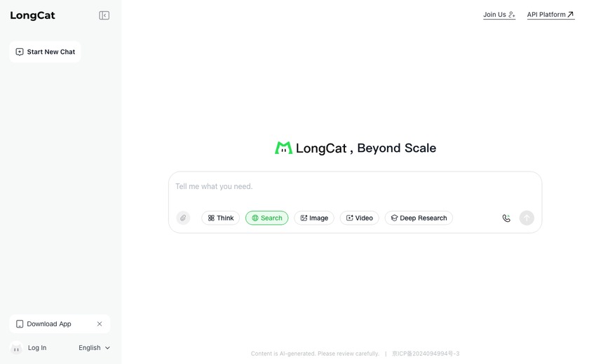 LongCat AI截图