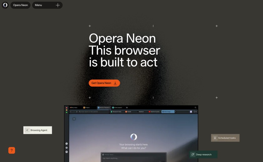 Opera Neon截图