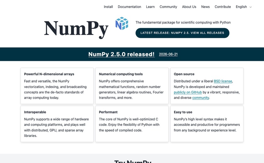 NumPy截图