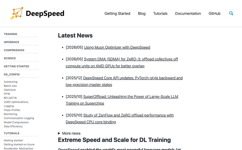 DeepSpeed截图