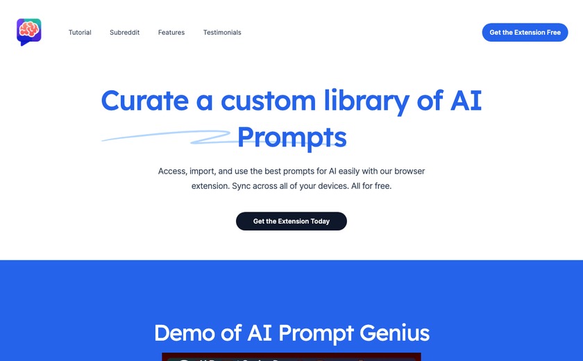 AI Prompt Genius截图