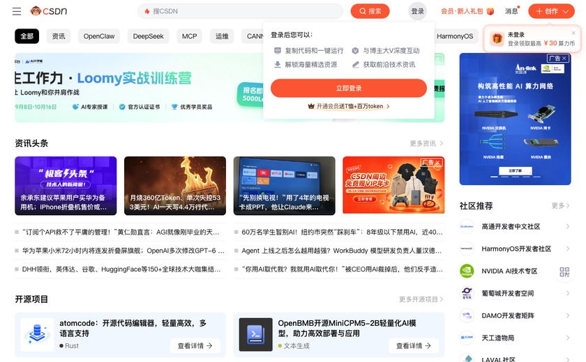 CSDN截图