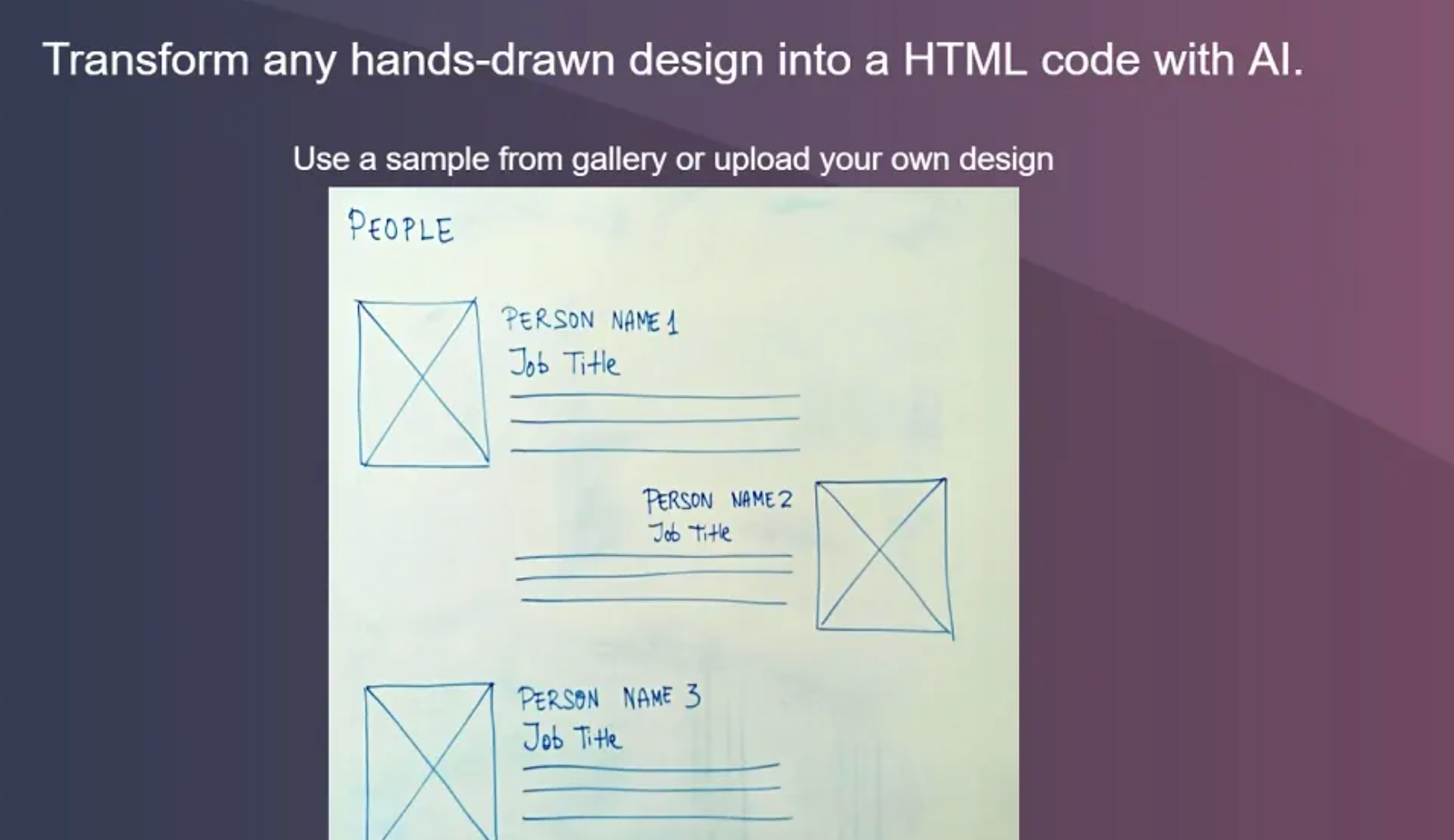 Sketch2Code截图