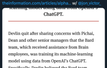 Bard是拿ChatGPT数据训练的？谷歌顶级科学家抗议无果，出走OpenAI