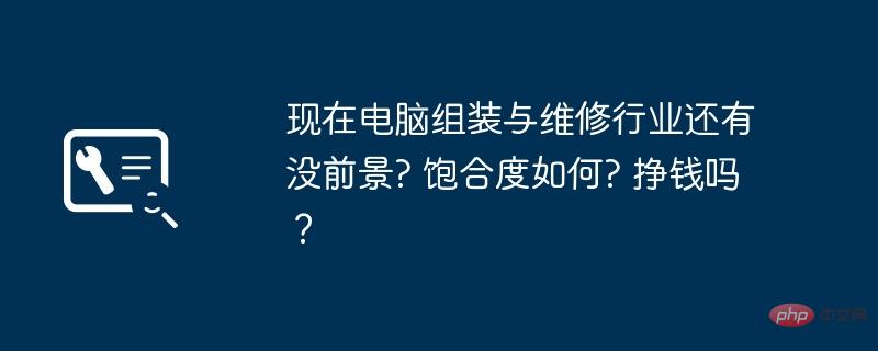 现在电脑组装与维修行业还有没前景? 饱合度如何? 挣钱吗？