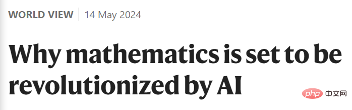 The $1 million prize from the Clay Institute will go to AI. The rules of the mathematics world have changed drastically. How will mathematicians deal with massive conjectures in the future?