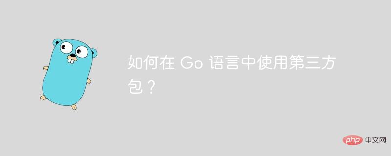 如何在 Go 语言中使用第三方包？