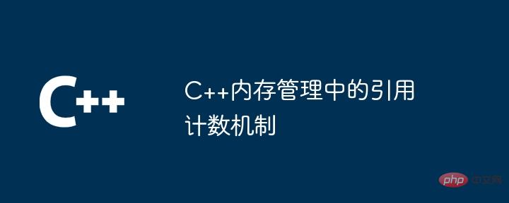 Reference counting mechanism in C++ memory management