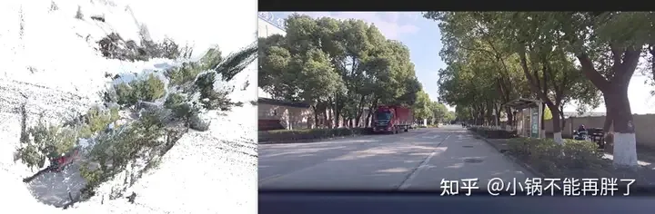 The first pure visual static reconstruction of autonomous driving