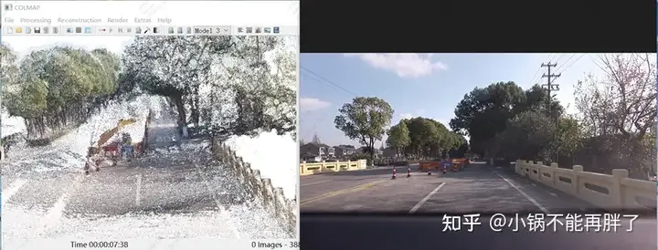 The first pure visual static reconstruction of autonomous driving