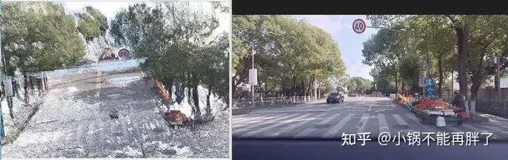 The first pure visual static reconstruction of autonomous driving