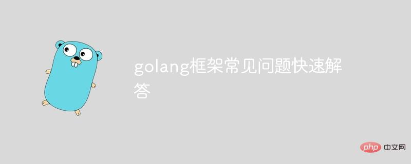 Quick answers to frequently asked questions about golang framework