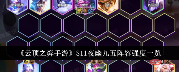 Teamfight Tactics Mobile S11 Yeyou 95 lineup strength overview