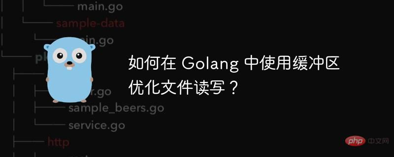 如何在 Golang 中使用缓冲区优化文件读写?