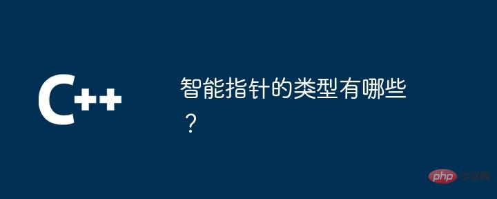 スマート ポインターにはどのような種類がありますか?