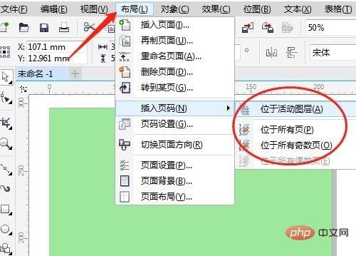CorelDRAW X7怎么添加页码 添加页码的具体步骤