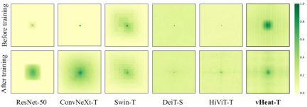 The visual representation model vHeat inspired by physical heat transfer is here. It attempts to break through the attention mechanism and has both low complexity and global receptive field.