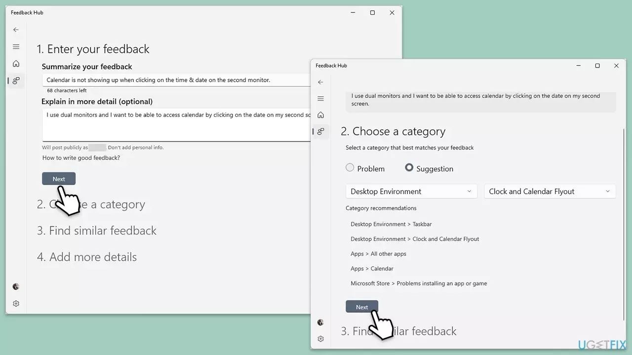 Que dois-je faire si le calendrier double écran win11 nexiste pas sur le deuxième moniteur ?