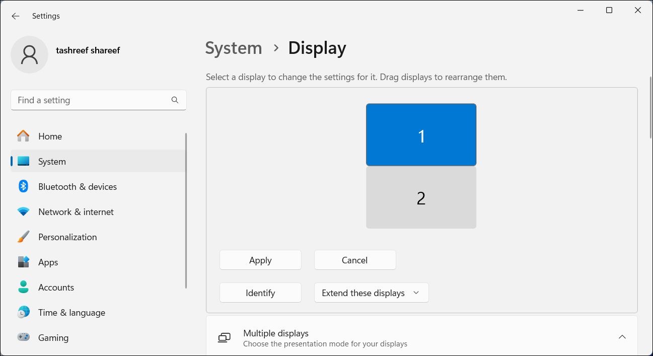 How to Change Monitor 1 and 2 in Windows
