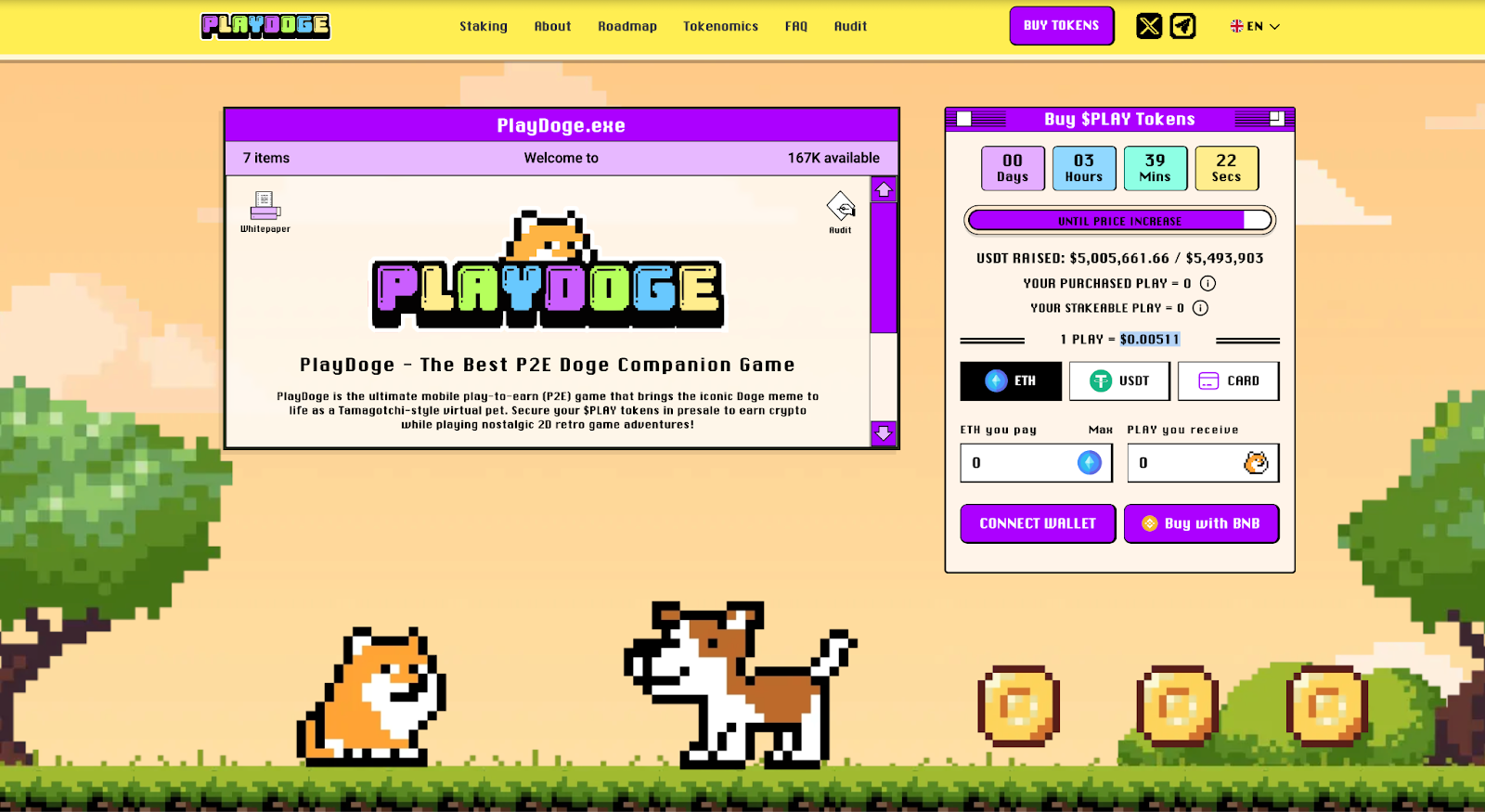 PlayDoge ($PLAY) P2E Game Presale Surpasses  Million in Opening Weeks