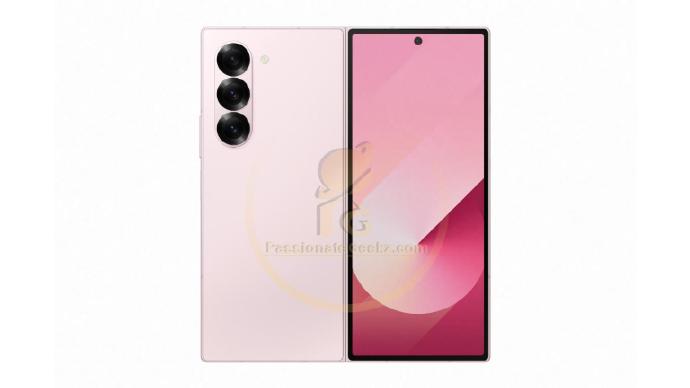 三星 Galaxy Z Fold6 折叠屏手机粉色款渲染图首曝,7 月 10 日发布