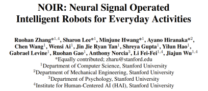Li Feifeis teams new work: brain-controlled robots do housework, giving brain-computer interfaces the ability to learn with few samples