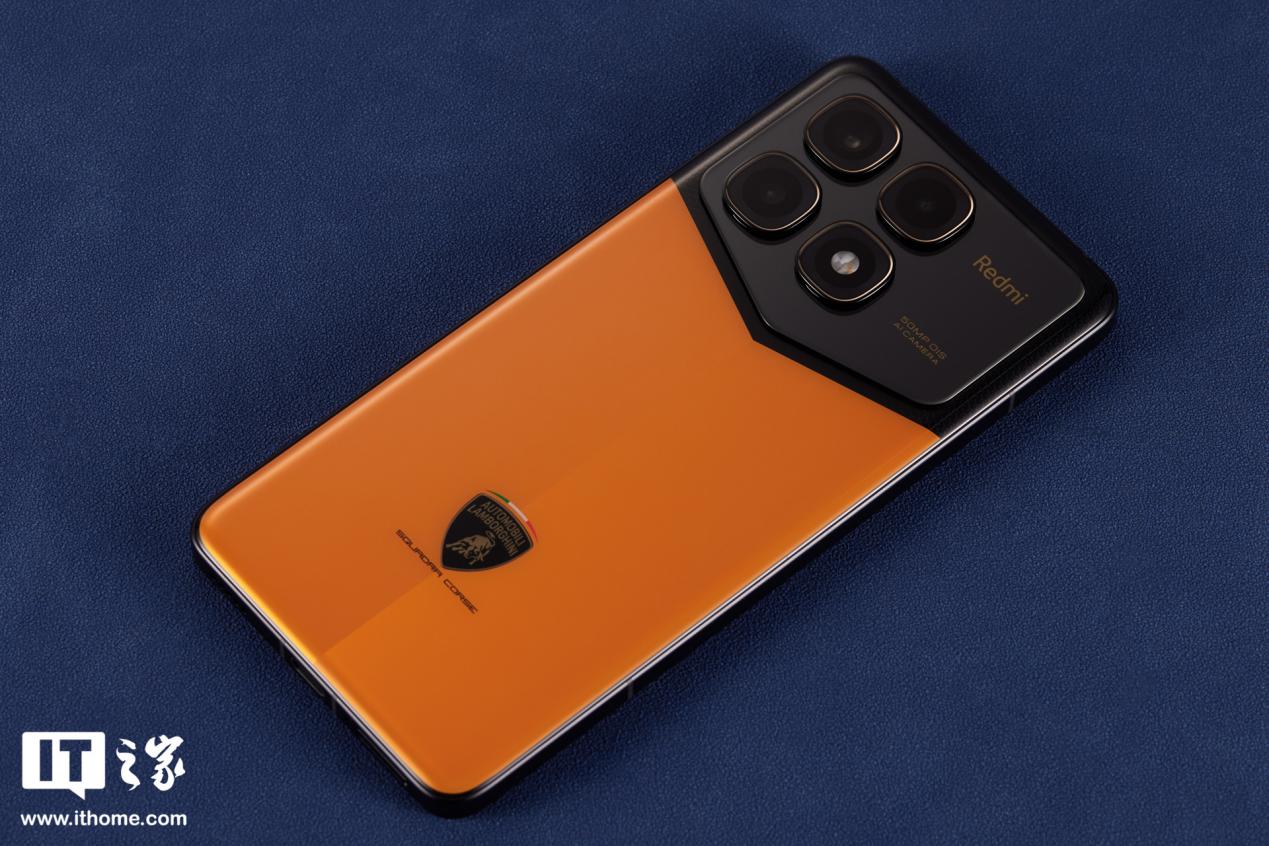 Redmi K70 至尊冠军版手机图赏:兰博基尼联名,彰显速度和激情
