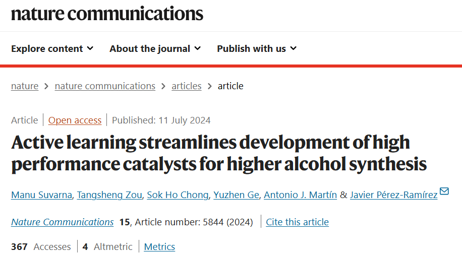 Cost reduction by more than 90%, active learning + experimental workflow accelerates catalyst development