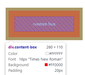 example of content box