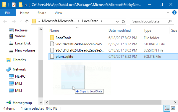 How to Back up and Restore Sticky Notes in Windows 10
